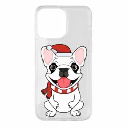 Чохол для iPhone 14 Pro Max New Year's French Bulldog - PrintSalon