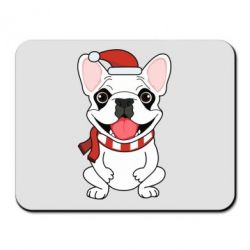 Килимок для миші New Year's French Bulldog - PrintSalon