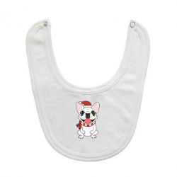 Слинявчик New Year's French Bulldog - PrintSalon