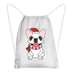 Рюкзак-мішок New Year's French Bulldog - PrintSalon