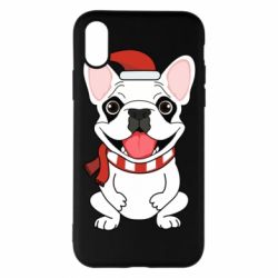 Чохол для iPhone X/Xs New Year's French Bulldog - PrintSalon