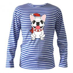 Тільник з довгим рукавом New Year's French Bulldog - PrintSalon