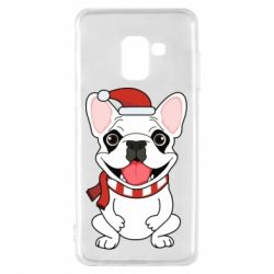 Чохол для Samsung A8 2018 New Year's French Bulldog - PrintSalon