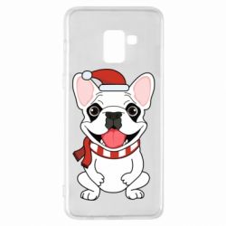 Чохол для Samsung A8+ 2018 New Year's French Bulldog - PrintSalon