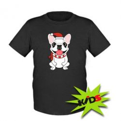 Дитяча футболка New Year's French Bulldog - PrintSalon