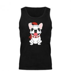 Майка чоловіча New Year's French Bulldog - PrintSalon