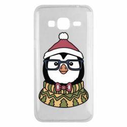 Чехол для Samsung J3 2016 New Year's Penguin - PrintSalon