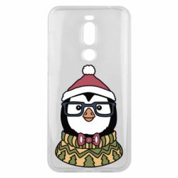 Чехол для Meizu X8 New Year's Penguin - PrintSalon