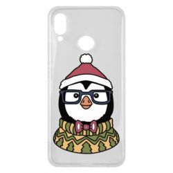 Чехол для Huawei P Smart Plus 2018 New Year's Penguin - PrintSalon