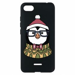 Чехол для Xiaomi Redmi 6A New Year's Penguin - PrintSalon