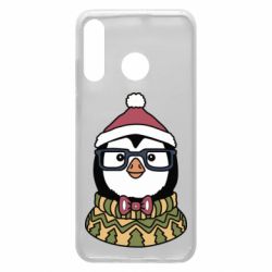 Чехол для Huawei P30 Lite New Year's Penguin - PrintSalon