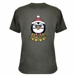 Камуфляжная футболка New Year's Penguin - PrintSalon