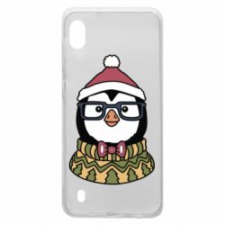 Чехол для Samsung A10 New Year's Penguin - PrintSalon