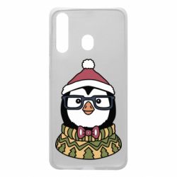 Чехол для Samsung A60 New Year's Penguin - PrintSalon
