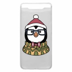 Чехол для Samsung A80 New Year's Penguin - PrintSalon