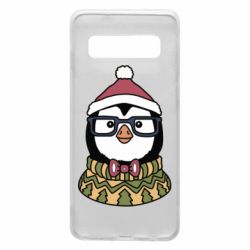 Чехол для Samsung S10 New Year's Penguin - PrintSalon