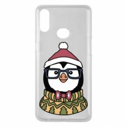 Чехол для Samsung A10s New Year's Penguin - PrintSalon