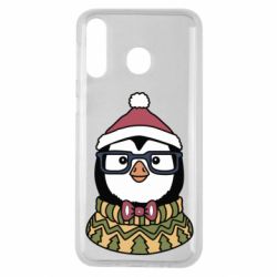 Чехол для Samsung M30 New Year's Penguin - PrintSalon
