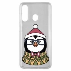 Чехол для Samsung M40 New Year's Penguin - PrintSalon