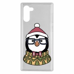 Чехол для Samsung Note 10 New Year's Penguin - PrintSalon