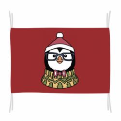 Флаг New Year's Penguin - PrintSalon