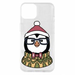 Чехол для iPhone 14 New Year's Penguin - PrintSalon
