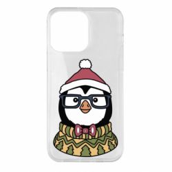 Чехол для iPhone 14 Pro Max New Year's Penguin - PrintSalon