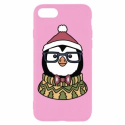 Чехол для iPhone 7 New Year's Penguin - PrintSalon