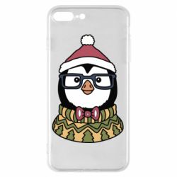 Чехол для iPhone 7 Plus New Year's Penguin - PrintSalon