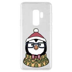 Чехол для Samsung S9+ New Year's Penguin - PrintSalon