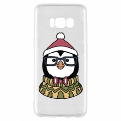 Чехол для Samsung S8 New Year's Penguin - PrintSalon