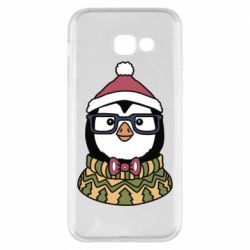 Чехол для Samsung A5 2017 New Year's Penguin - PrintSalon