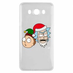 Чехол для Samsung J7 2016 New Year's Rick and Morty