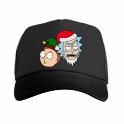 Кепка-тракер New Year's Rick and Morty - PrintSalon