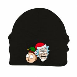 Шапка флисовая New Year's Rick and Morty