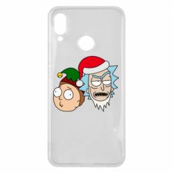 Чехол для Huawei P Smart Plus 2018 New Year's Rick and Morty
