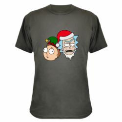 Камуфляжная футболка New Year's Rick and Morty - PrintSalon