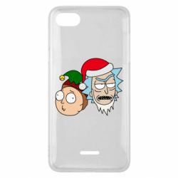 Чехол для Xiaomi Redmi 6A New Year's Rick and Morty - PrintSalon