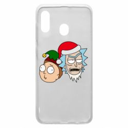 Чехол для Samsung A30 New Year's Rick and Morty - PrintSalon