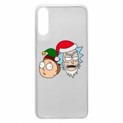 Чохол для Samsung A70 New Year's Rick and Morty
