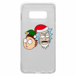 Чехол для Samsung S10e New Year's Rick and Morty - PrintSalon