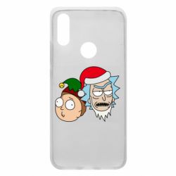 Чехол для Xiaomi Redmi 7 New Year's Rick and Morty - PrintSalon