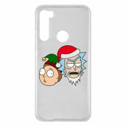 Чехол для Xiaomi Redmi Note 8 New Year's Rick and Morty - PrintSalon