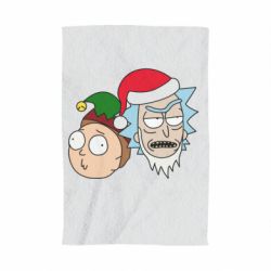 Полотенце с принтом New Year's Rick and Morty - PrintSalon