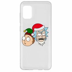 Чехол для Samsung A31 New Year's Rick and Morty - PrintSalon