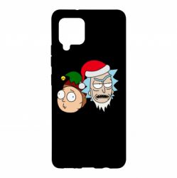 Чехол для Samsung A42 5G New Year's Rick and Morty - PrintSalon