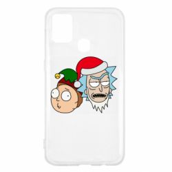 Чехол для Samsung M31 New Year's Rick and Morty - PrintSalon