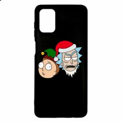 Чехол для Samsung M51 New Year's Rick and Morty - PrintSalon