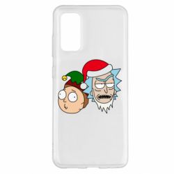 Чехол для Samsung S20 New Year's Rick and Morty - PrintSalon