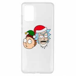 Чехол для Samsung S20+ New Year's Rick and Morty - PrintSalon